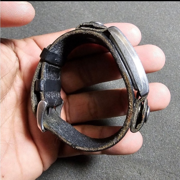 Vintage Doxa Mens Mechanical Wind Up Tank Watch Silver Tone Working Bund Strap - Picture 9 of 12